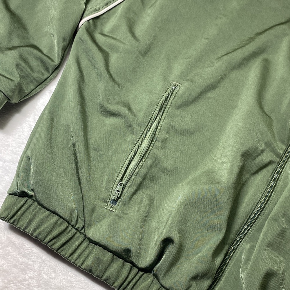 Adidas ✨ Green White Cropped Track Jacket Women’s Size Small - Picture 5 of 9